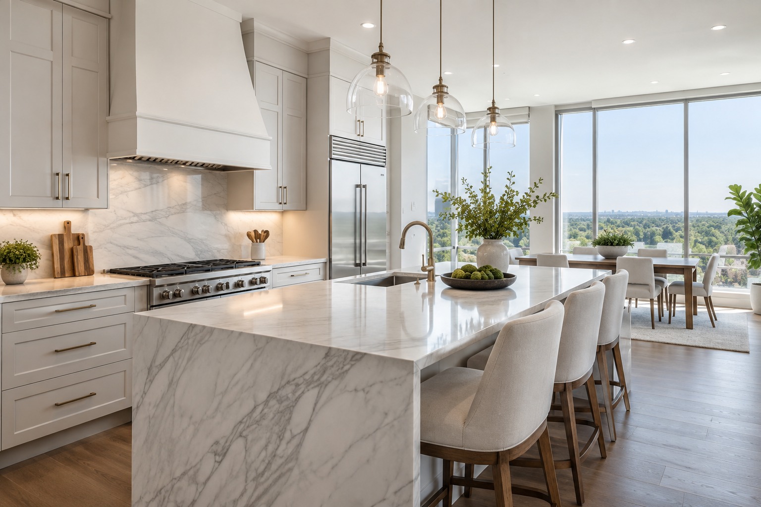 A bright Atlanta-area home interior, illustrative